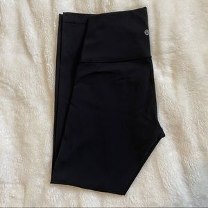 25” black wunder under high waist lululemon leggings